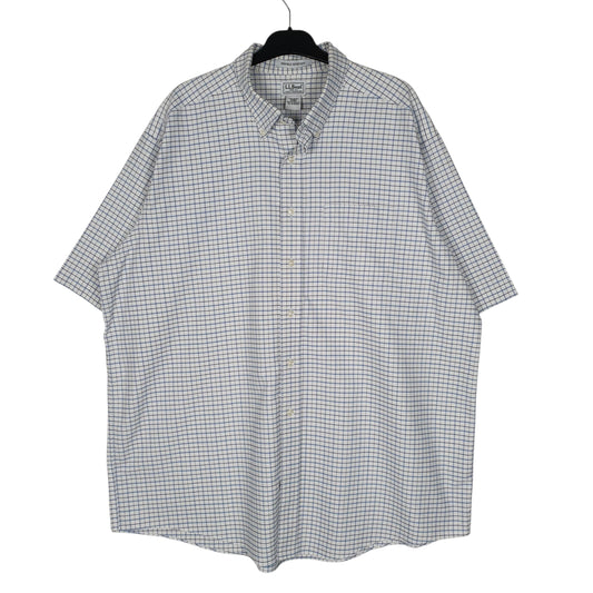 Mens White L.L.Bean Short Sleeve Shirt