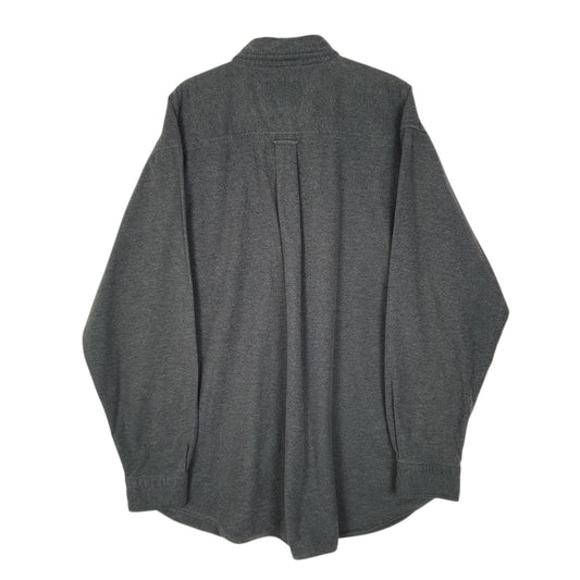 Mens Grey Woolrich Thick Chamois Shirt