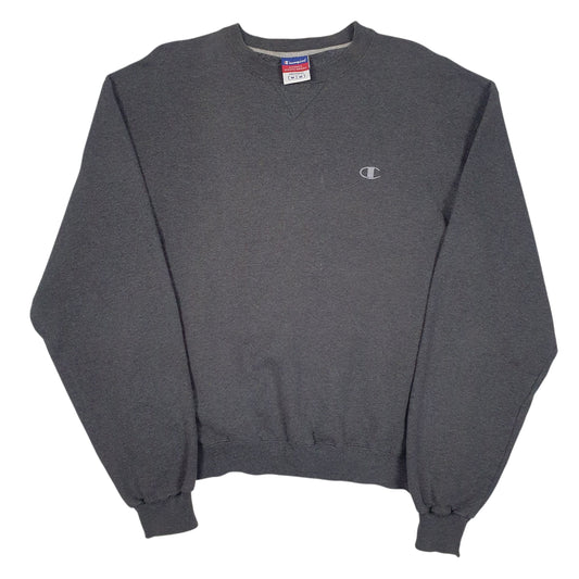 Mens Grey Champion Crewneck Jumper