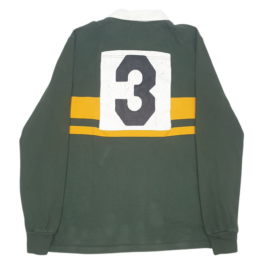 Mens Green Superdry Rugby Polo Shirt