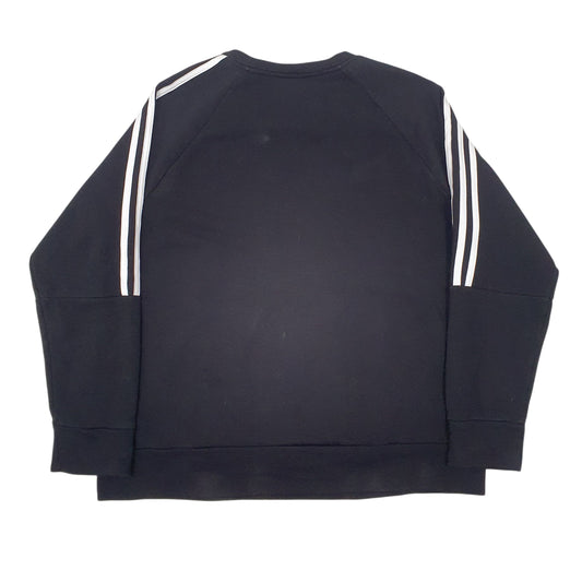 Womens Black Adidas Crewneck Jumper