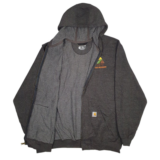 Mens Grey Carhartt Full Zip Jumper