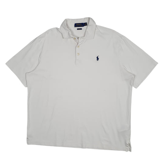 Mens White Polo Ralph Lauren Short Sleeve Polo Shirt