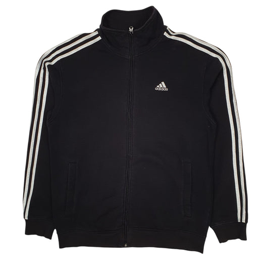 Mens Black Adidas Full Zip Jumper