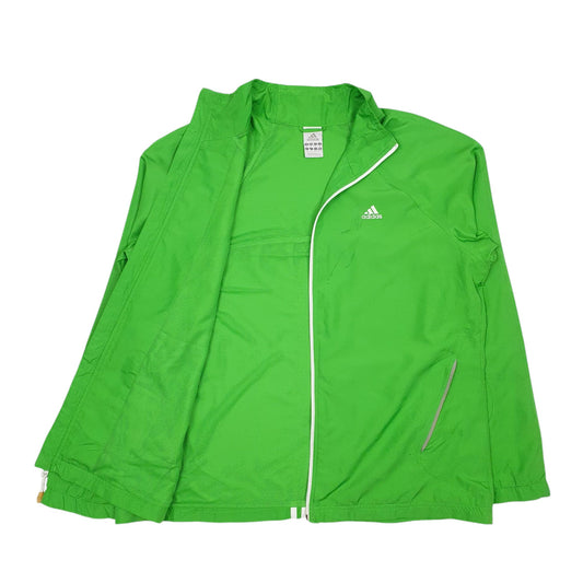 Womens Green Adidas Active Wear Hoodie Coat