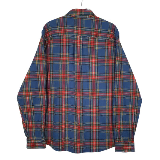 Mens Blue L.L.Bean Flannel Shirt