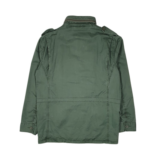 Mens Green Jack & Jones Parka Coat