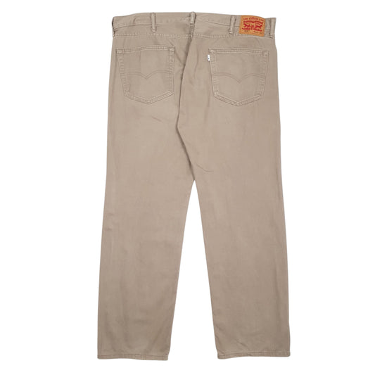 Mens Beige Levis 505 Trousers