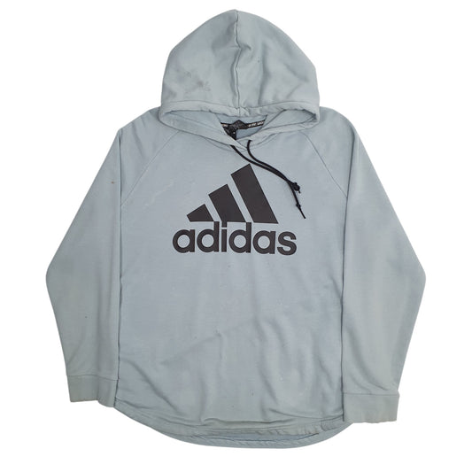 Womens Blue Adidas Hoodie Jumper