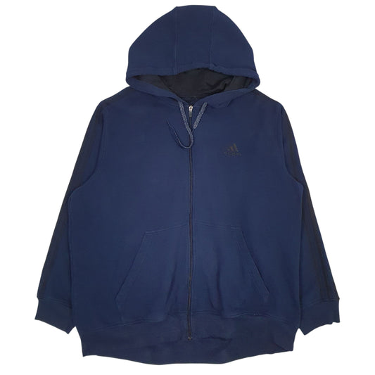 Mens Navy Adidas Full Zip Jumper