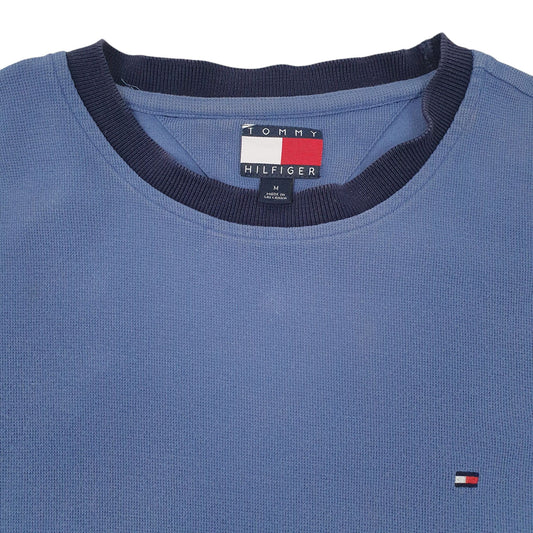 Mens Blue Tommy Hilfiger Crewneck Jumper