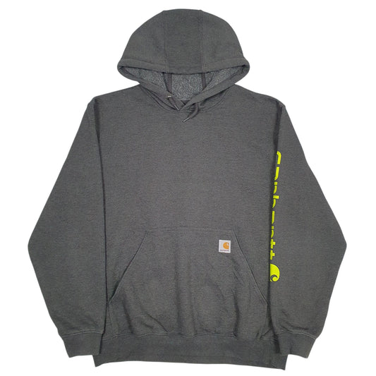 Mens Grey Carhartt Hoodie Jumper