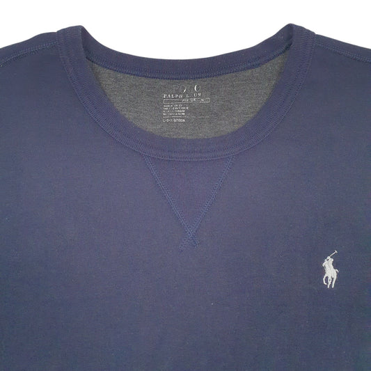 Mens Navy Polo Ralph Lauren Crewneck Jumper