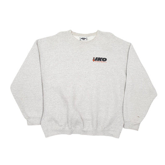 Mens Grey Lee Vintage 90s Made In USA Crewneck Jumper