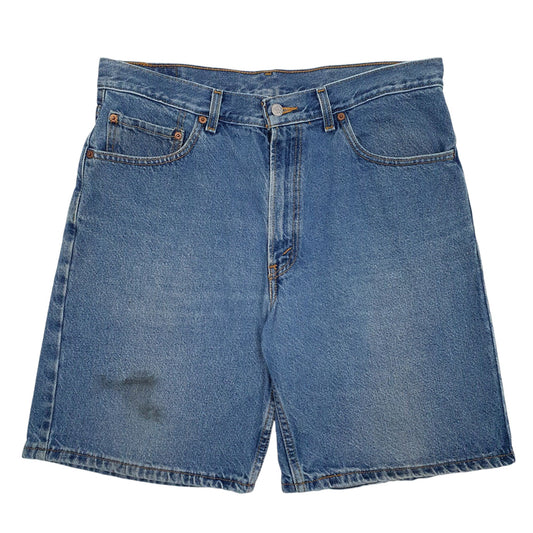 Mens Blue Levis 550 Relaxed Fit Denim Shorts