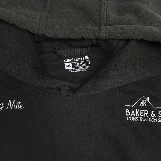 Mens Black Carhartt Hoodie Jumper