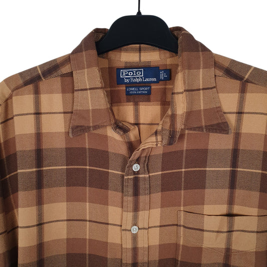 Mens Brown Polo Ralph Lauren Lowell Sport Overshirt Shirt