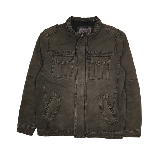 Mens Green Levis Military Coat