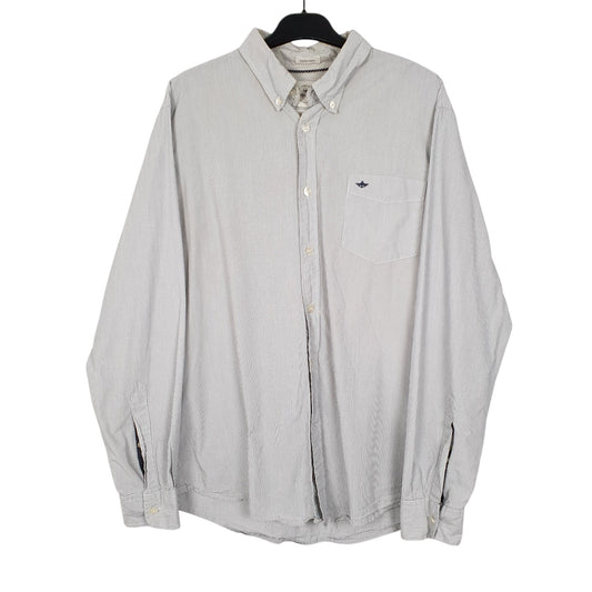 Mens Blue Dockers Coastal Poplin Long Sleeve Shirt