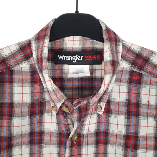 Mens Red Wrangler Riggs Workwear Shirt