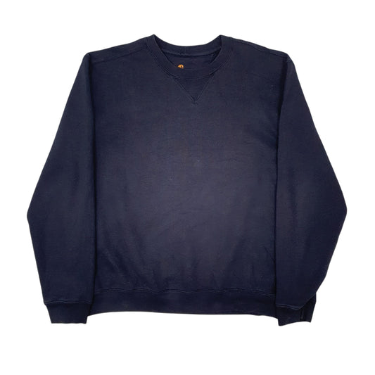Mens Navy Carhartt Original Fit Crewneck Jumper