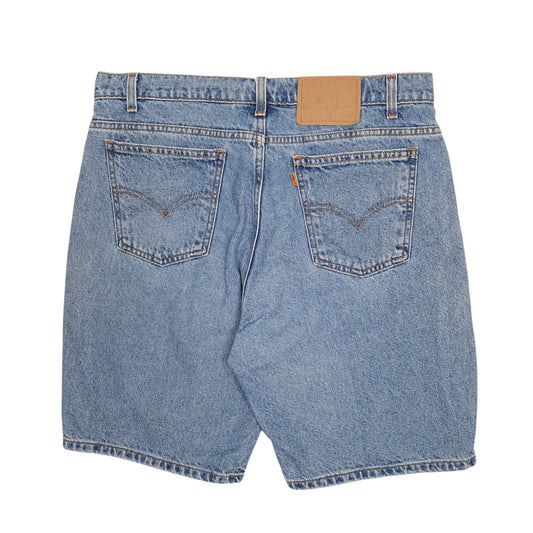 Mens Blue Levis Vintage 90s Orange Tab 505 Shorts
