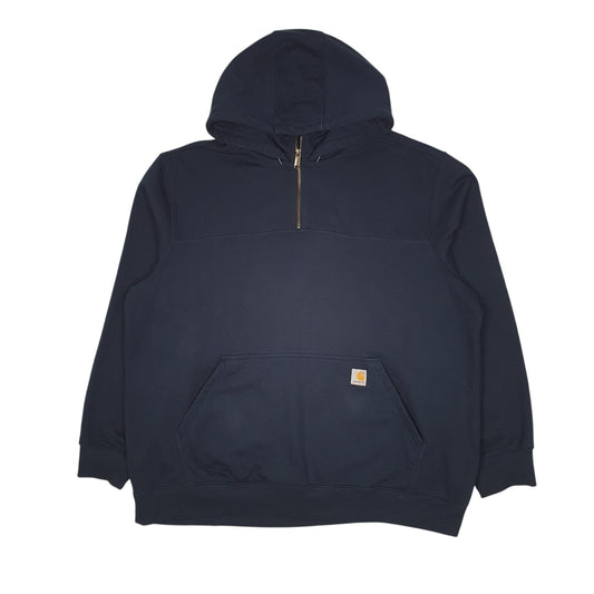 Mens Navy Carhartt Hoodie Jumper