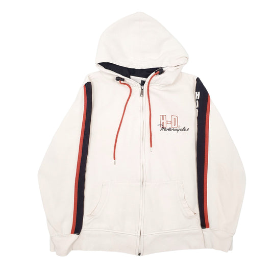 Womens Cream Harley Davidson Full Zip Jumper