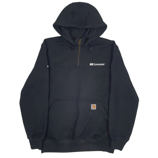 Mens Black Carhartt Hoodie Jumper