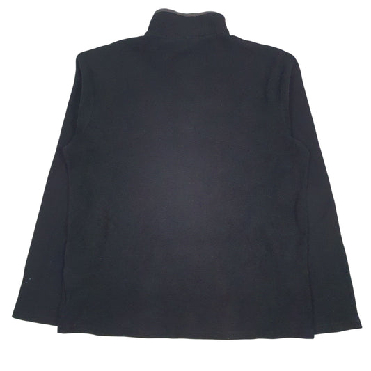 Mens Black Fila Quarter Zip Jumper