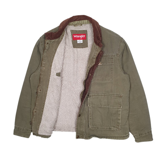 Mens Olive Wrangler Hero Bomber Coat