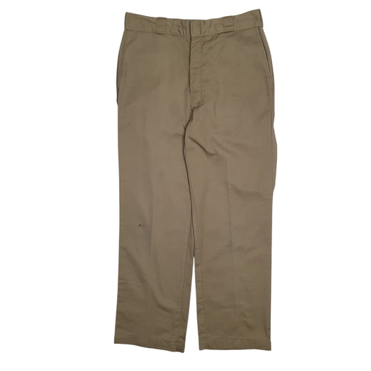Mens Beige Dickies Vintage 90s Made In USA Chino Trousers