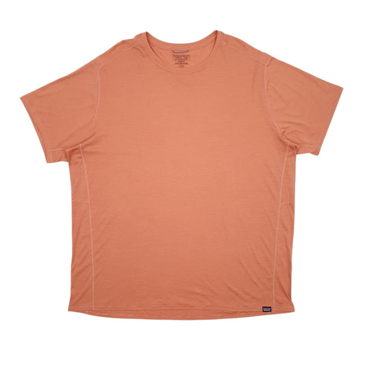 Mens Orange Patagonia Capilene Short Sleeve T Shirt