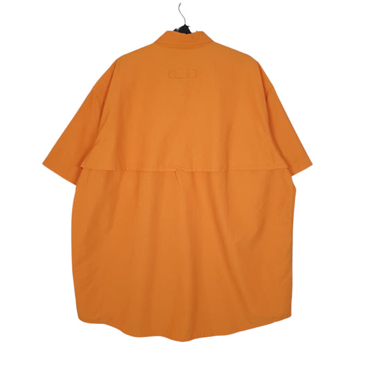 Mens Orange L.L.Bean Walking Hiking Shirt
