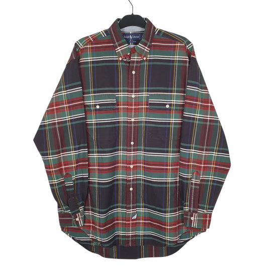 Mens Navy Ralph Lauren Vintage 90s Long Sleeve Shirt