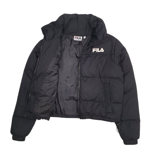 Womens Black Fila Coat