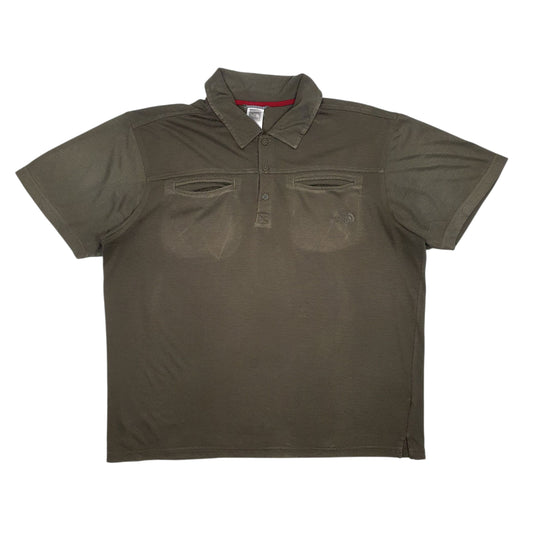 Mens Khaki The North Face Short Sleeve Polo Shirt
