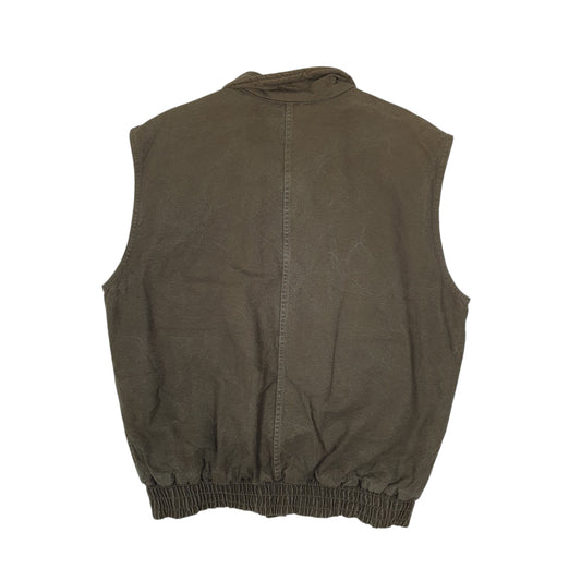 Mens Green Unbranded Vintage French Corduroy Vest Coat