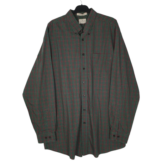 Mens Green L.L.Bean Long Sleeve Shirt