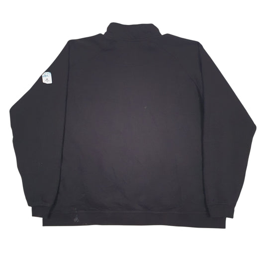 Mens Black Carhartt Quarter Zip Jumper