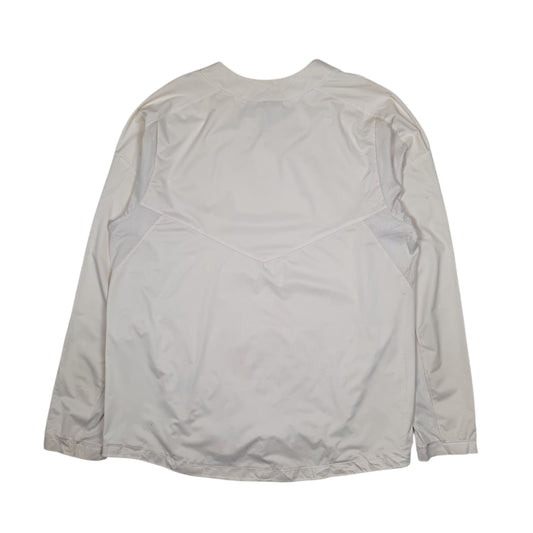 Mens White Nike Pullover Hoodie Coat