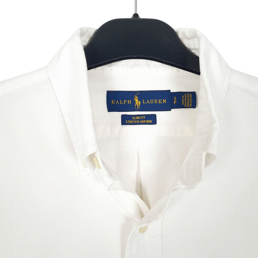 Mens White Ralph Lauren Slim Fit Shirt
