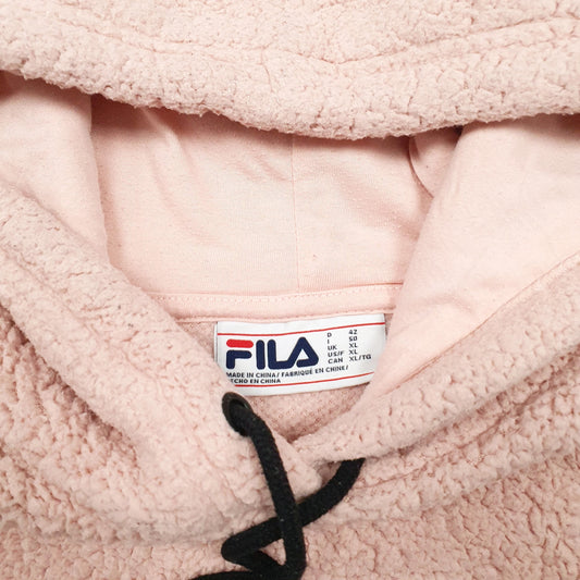 Womens Pink Fila Hoodie Jumper