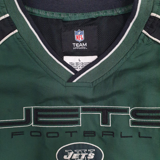 Mens Green NFL NY Jets Football Pullover Coat