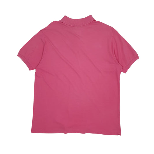Mens Pink Lacoste Polo Shirt
