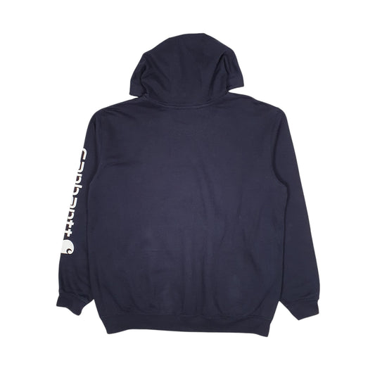 Mens Navy Carhartt Hoodie Jumper