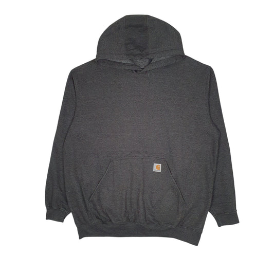 Mens Grey Carhartt Hoodie Jumper