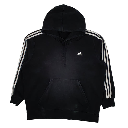 Mens Black Adidas Hoodie Jumper