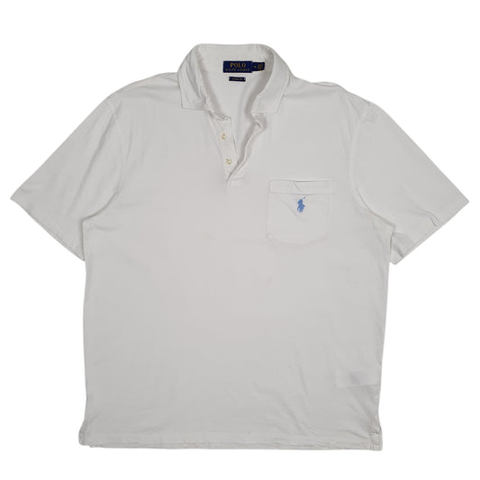 Mens White Polo Ralph Lauren Short Sleeve Polo Shirt