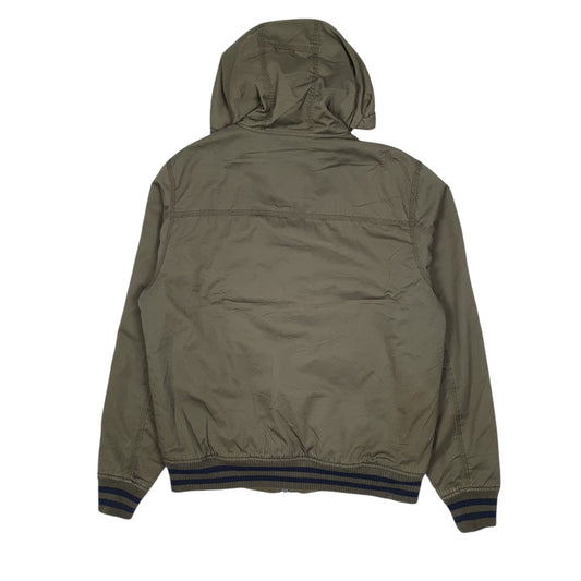 Mens Green H&M Active Hoodie Coat